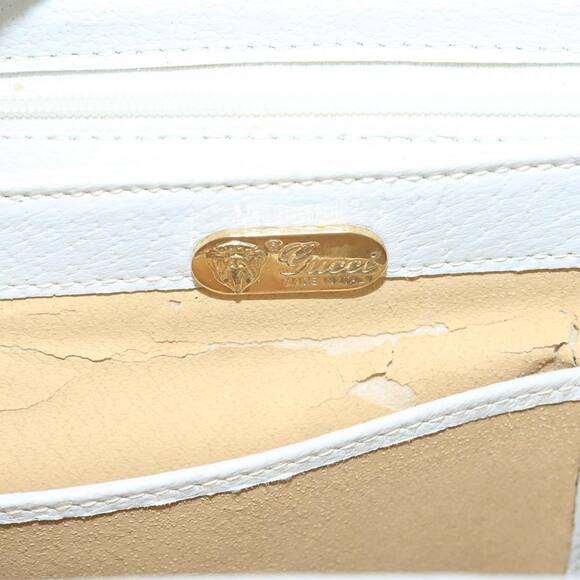 GUCCI Hand Bag Leather White Gold - Picture 9 of 16